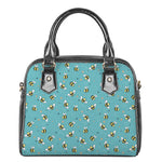 Little Bee Pattern Print Shoulder Handbag