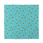Little Bee Pattern Print Silk Bandana