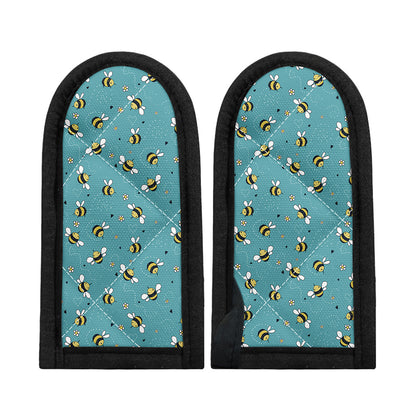 Little Bee Pattern Print Skillet Handle Cover
