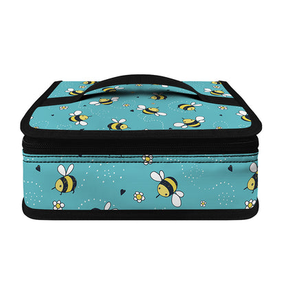 Little Bee Pattern Print Small Lunch Bag