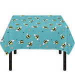 Little Bee Pattern Print Tablecloth