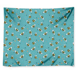 Little Bee Pattern Print Tapestry