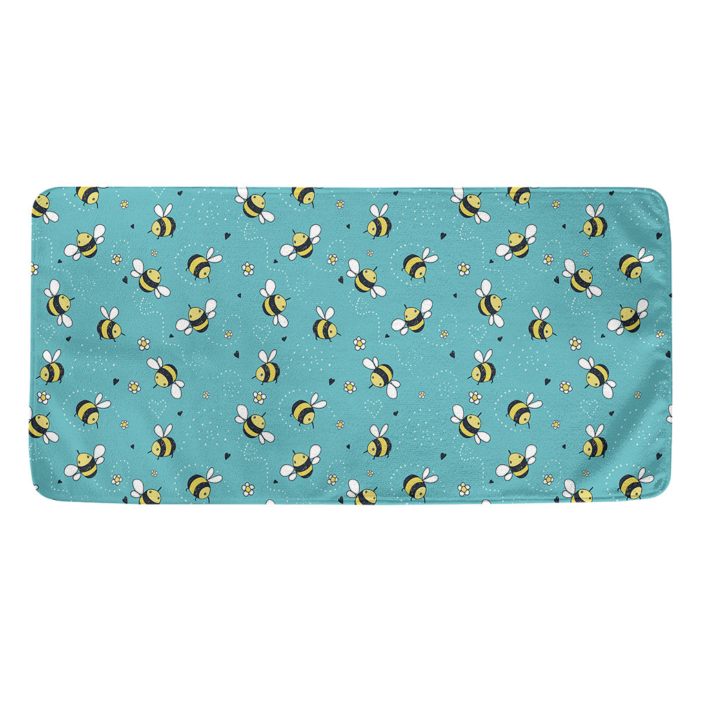 Little Bee Pattern Print Towel