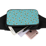 Little Bee Pattern Print Waist Bag