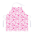 Little Breast Cancer Ribbon Print Adjustable Apron