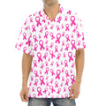 Little Breast Cancer Ribbon Print Aloha Shirt