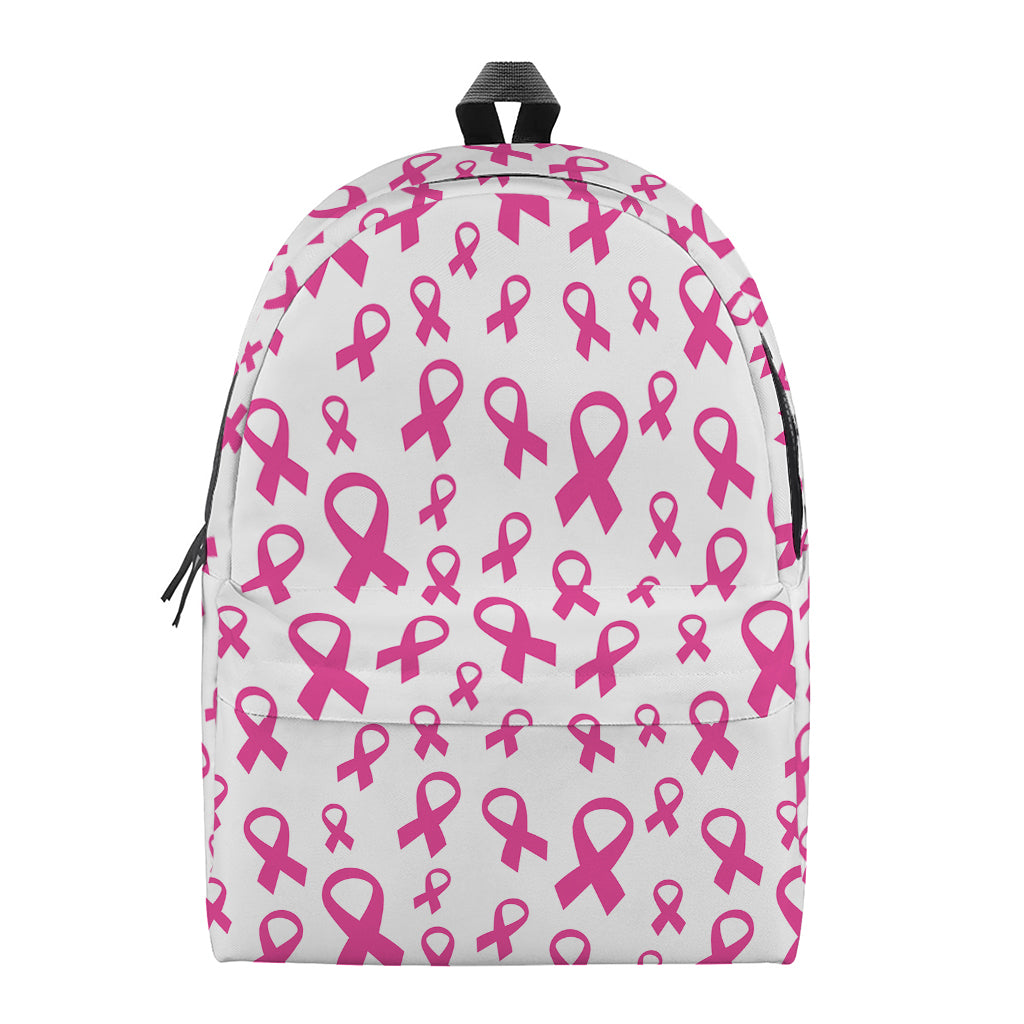 Little Breast Cancer Ribbon Print Backpack