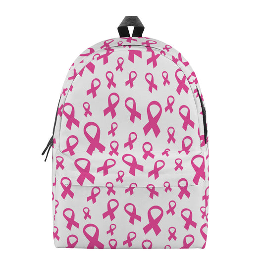 Little Breast Cancer Ribbon Print Backpack