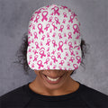 Little Breast Cancer Ribbon Print Baseball Cap