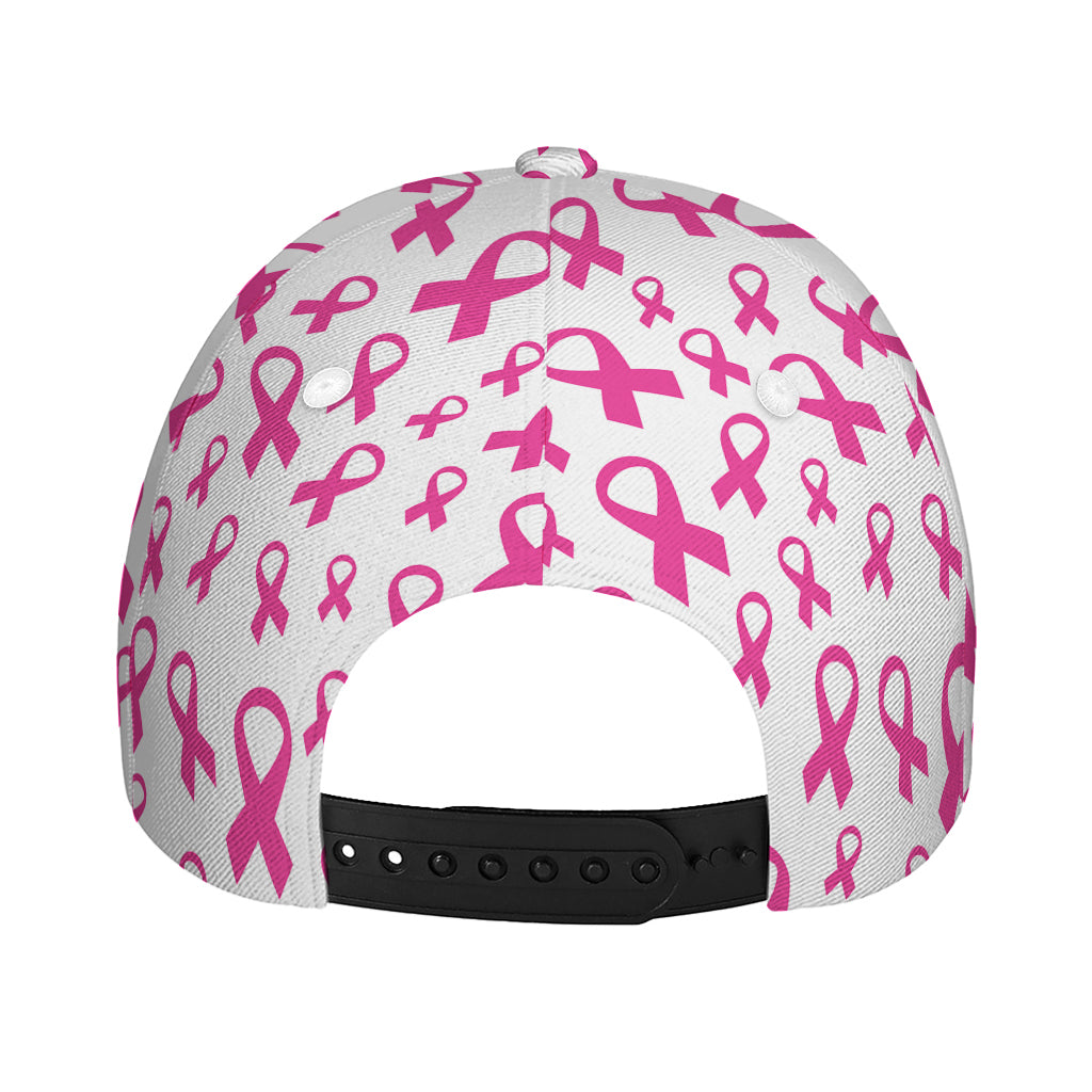 Little Breast Cancer Ribbon Print Baseball Cap