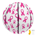 Little Breast Cancer Ribbon Print Basketball