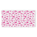 Little Breast Cancer Ribbon Print Beach Towel