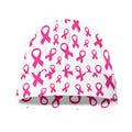 Little Breast Cancer Ribbon Print Beanie