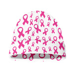 Little Breast Cancer Ribbon Print Beanie