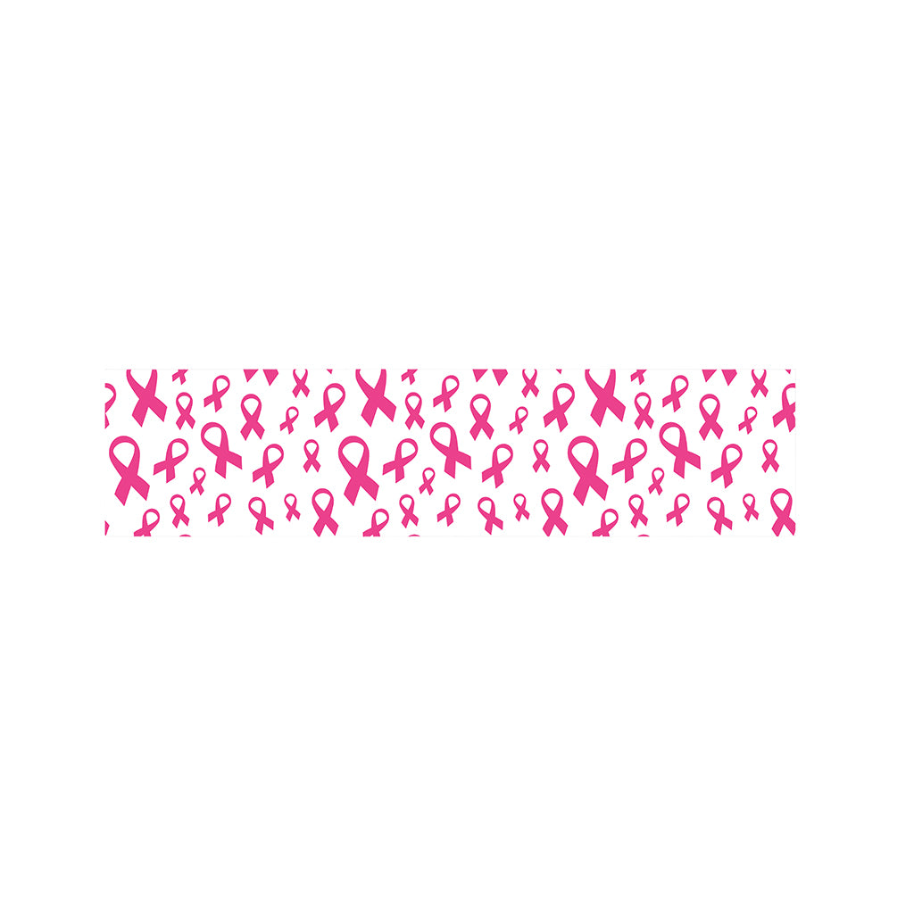 Little Breast Cancer Ribbon Print Bed Runner