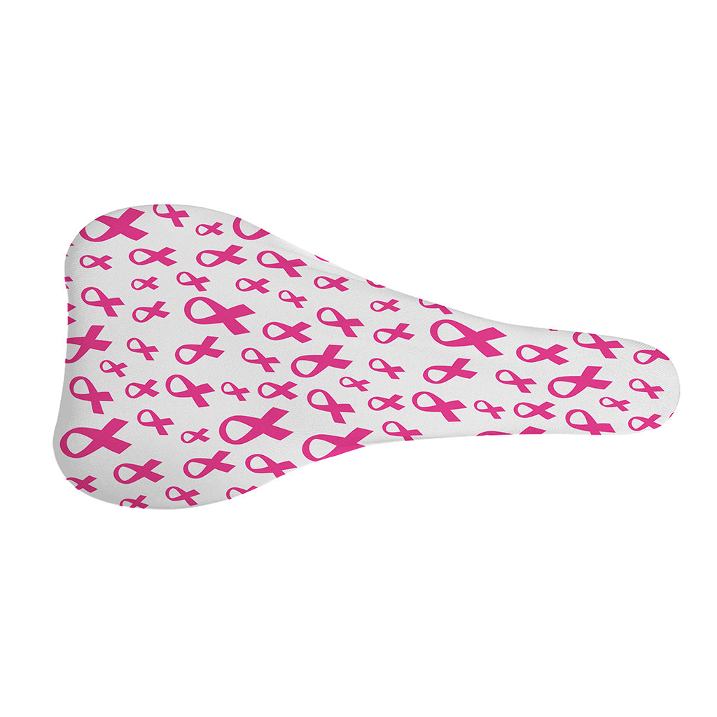 Little Breast Cancer Ribbon Print Bicycle Seat Cover
