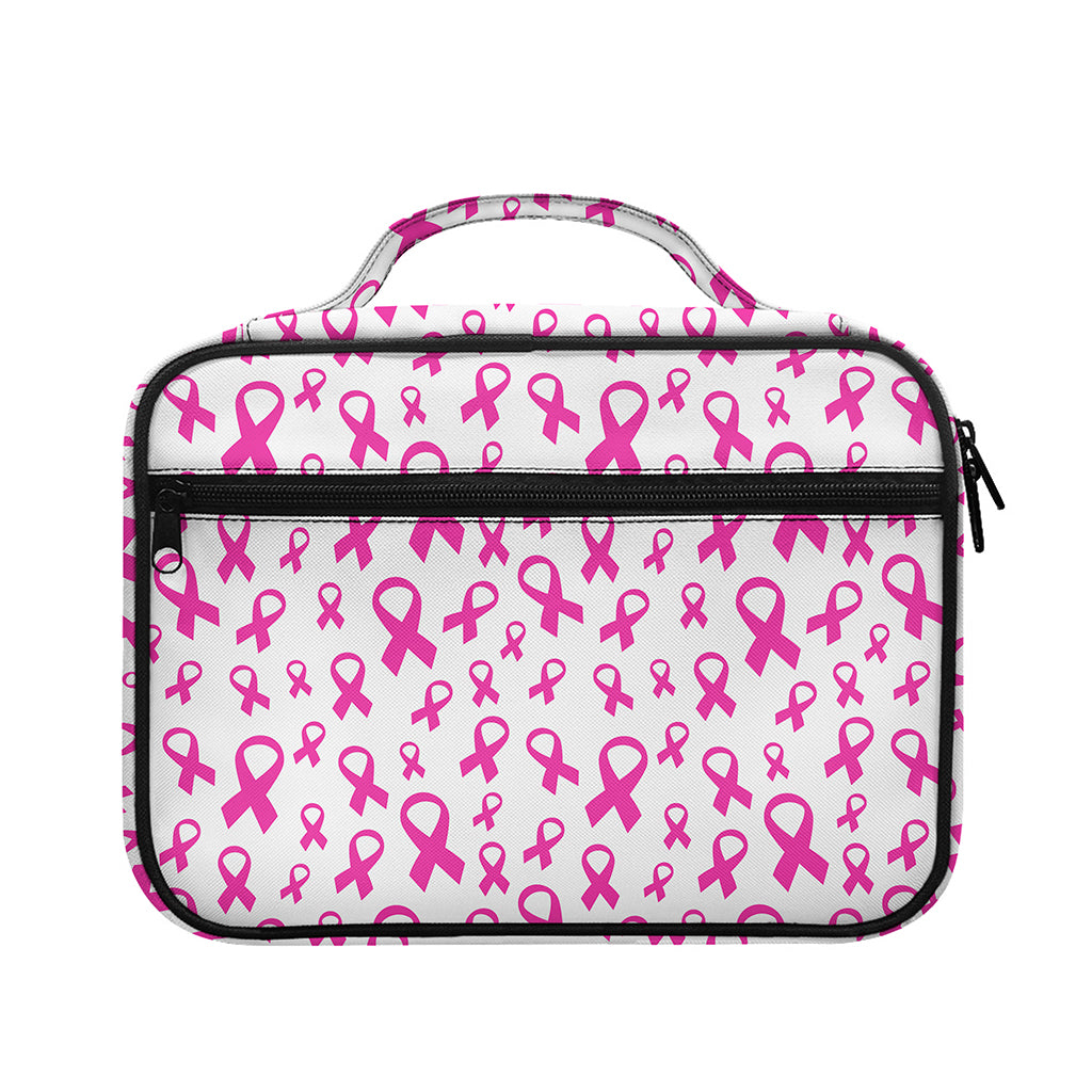 Little Breast Cancer Ribbon Print Briefcase Bible Bag