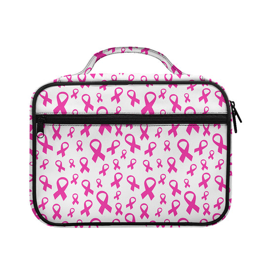 Little Breast Cancer Ribbon Print Briefcase Bible Bag