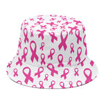 Little Breast Cancer Ribbon Print Bucket Hat