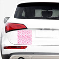 Little Breast Cancer Ribbon Print Car Sticker