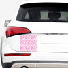 Little Breast Cancer Ribbon Print Car Sticker