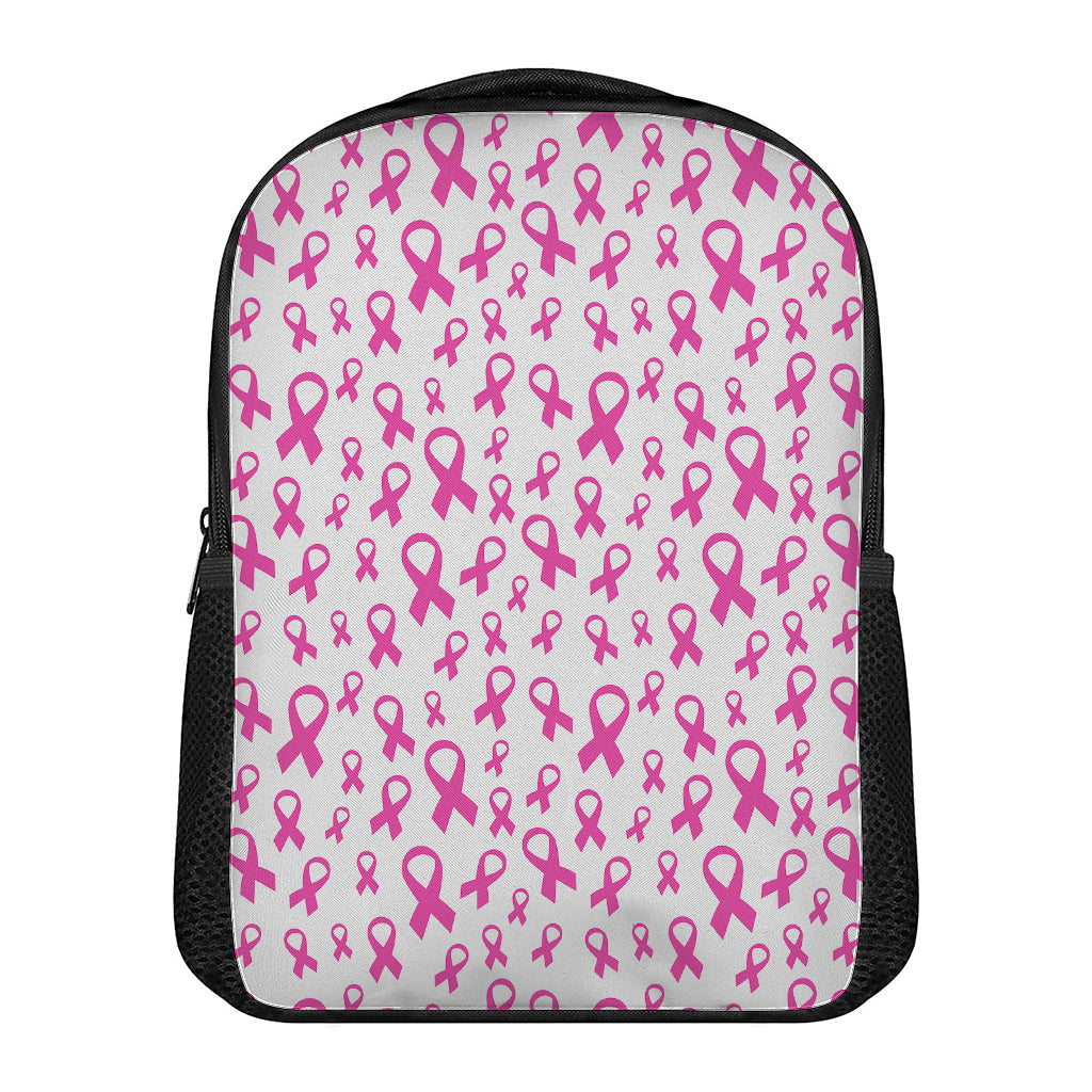 Little Breast Cancer Ribbon Print Casual Backpack