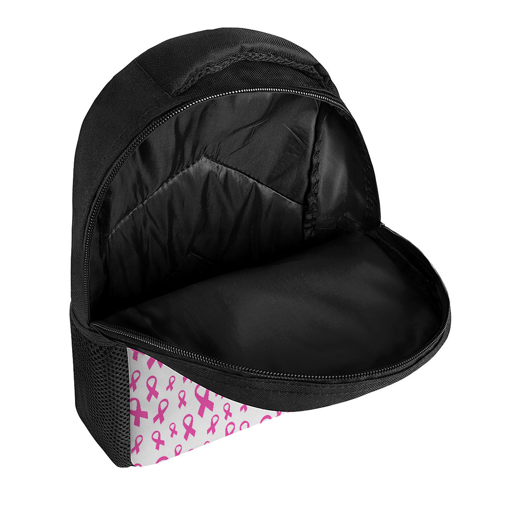 Little Breast Cancer Ribbon Print Casual Backpack