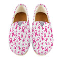 Little Breast Cancer Ribbon Print Casual Shoes