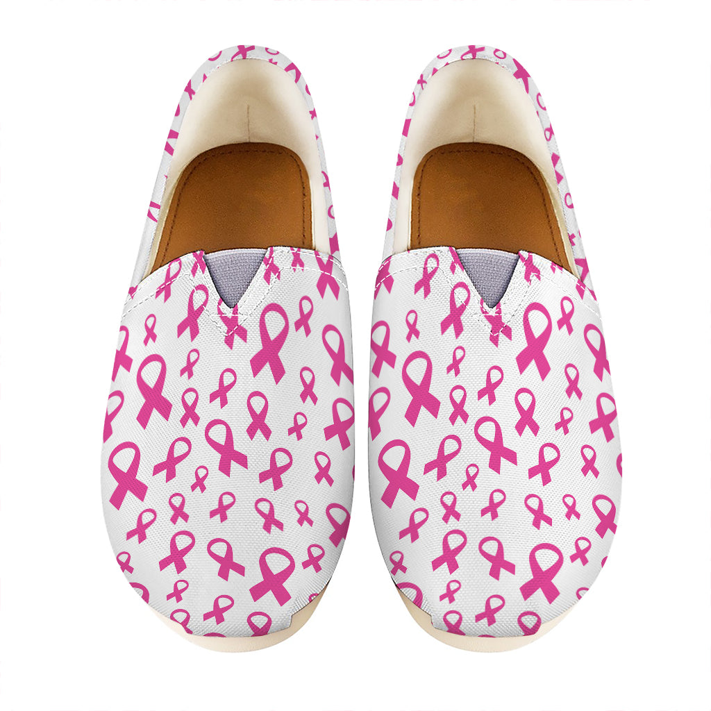 Little Breast Cancer Ribbon Print Casual Shoes