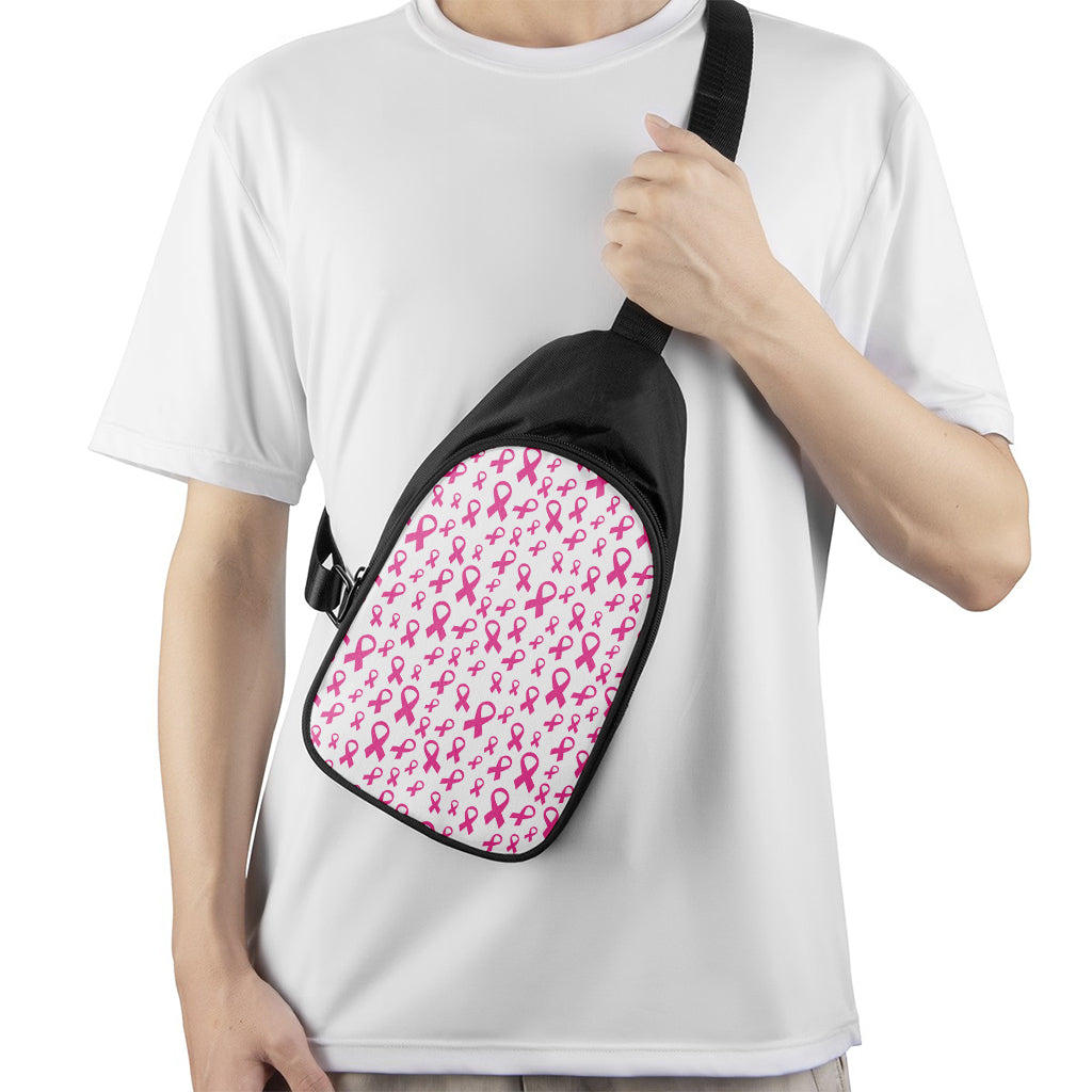 Little Breast Cancer Ribbon Print Chest Bag