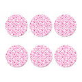 Little Breast Cancer Ribbon Print Coaster Set