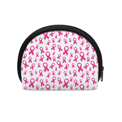 Little Breast Cancer Ribbon Print Coin Purse
