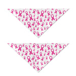 Little Breast Cancer Ribbon Print Dog Bandana