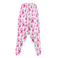 Little Breast Cancer Ribbon Print Hammer Pants