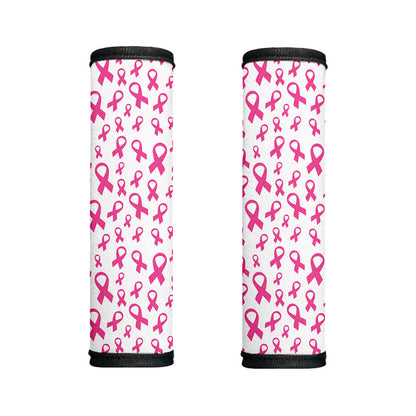 Little Breast Cancer Ribbon Print Handle Covers