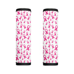 Little Breast Cancer Ribbon Print Handle Covers