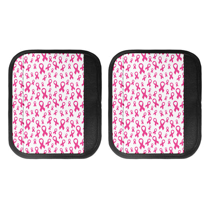 Little Breast Cancer Ribbon Print Handle Covers