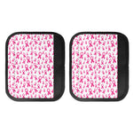 Little Breast Cancer Ribbon Print Handle Covers