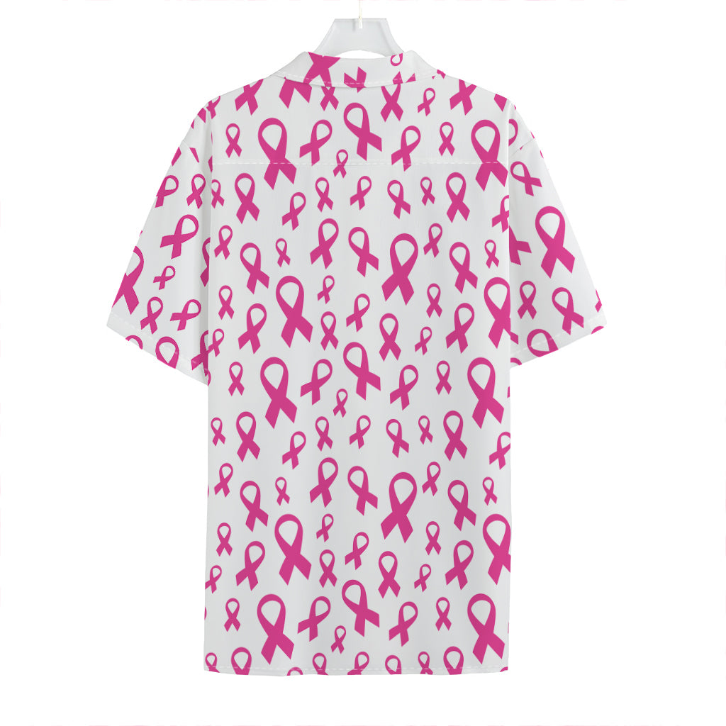Little Breast Cancer Ribbon Print Hawaiian Shirt