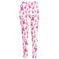 Little Breast Cancer Ribbon Print High-Waisted Pocket Leggings