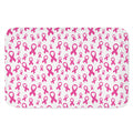 Little Breast Cancer Ribbon Print Indoor Door Mat