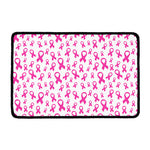 Little Breast Cancer Ribbon Print Kitchen Mat