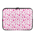 Little Breast Cancer Ribbon Print Laptop Sleeve