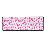 Little Breast Cancer Ribbon Print Long Kitchen Mat