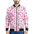 Little Breast Cancer Ribbon Print Men's Bomber Jacket
