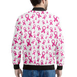 Little Breast Cancer Ribbon Print Men's Bomber Jacket