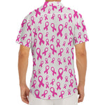 Little Breast Cancer Ribbon Print Men's Deep V-Neck Shirt