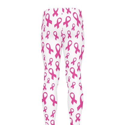 Little Breast Cancer Ribbon Print Men's leggings