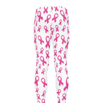 Little Breast Cancer Ribbon Print Men's leggings