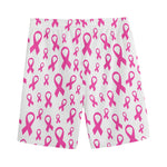 Little Breast Cancer Ribbon Print Men's Sports Shorts